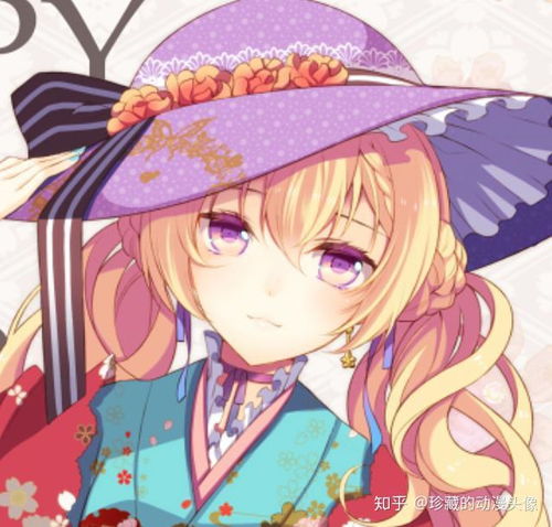  动漫女头像笑容甜美的和风少女,人生最好的年华要好好把握