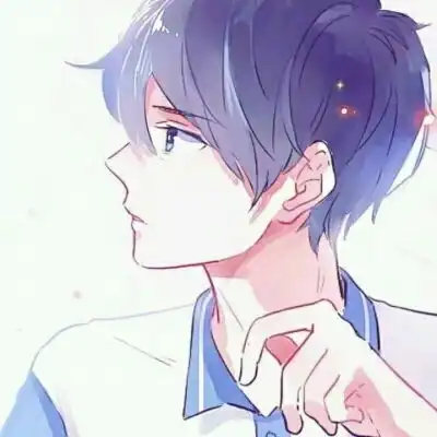  漫画男生头像,像蓝钻一般耀眼的小男人