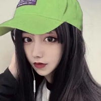 女生带绿帽子头像戴着绿色帽子的女生头像