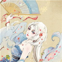  手绘古风少女头像唯美带着那一点的清新甜美感