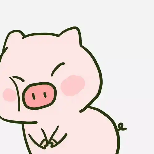 小猪情侣头像卡通猪