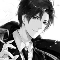  黑色动漫头像男黑色系列动漫男生头像