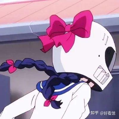  日本动漫戴头盔女生头像卡通动漫头像爆音少女川崎来梦
