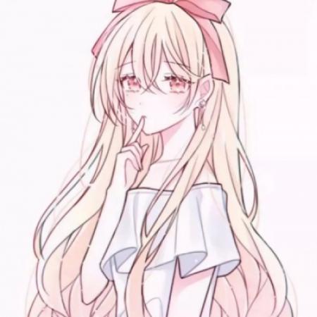  长发卡通女孩头像,长发是为了我自己