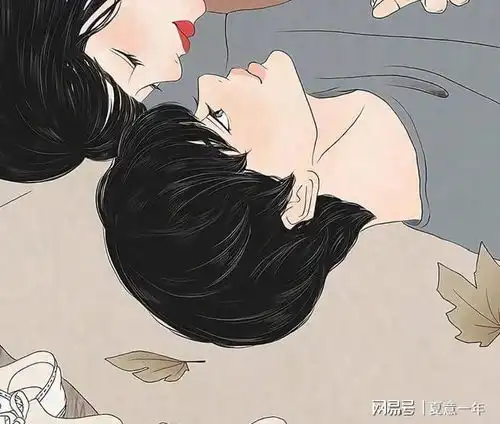 手绘情侣头像简单清新头