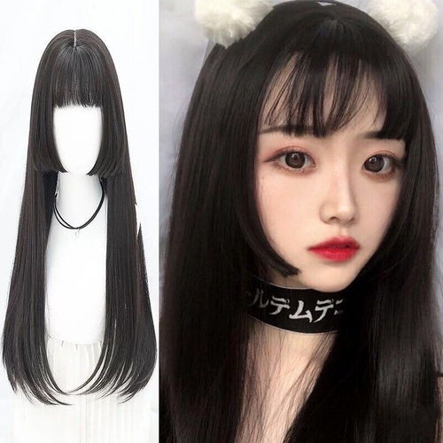  公主切水母姬发式假发男女长发二次元cos日系姫lolita假毛