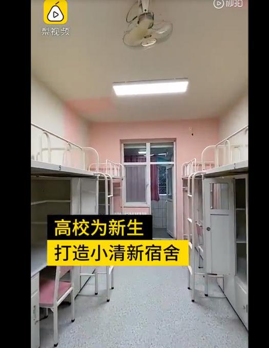  陕西高校为新生打造小清新宿舍,女生惊呼太少女,网友们酸了