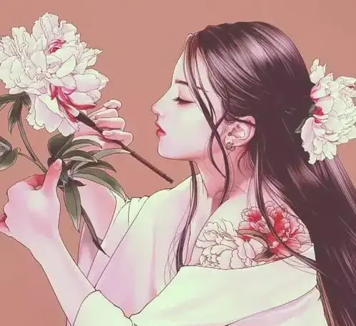 古风动漫情侣头像动漫女