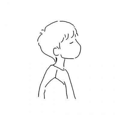  简笔画头像男qq头像简笔画男生头像