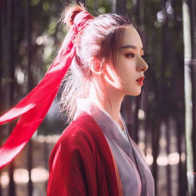  漂亮长发古风清纯美女头像