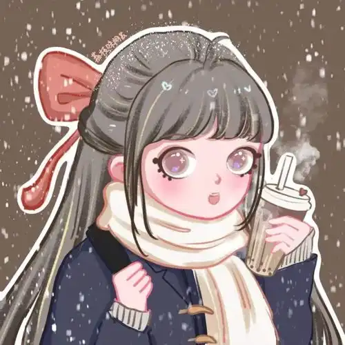  微信头像适合冬天的下雪用的情侣头像,唯美浪漫