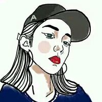  另类个性手绘女生qq头像