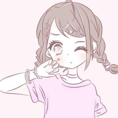  粉系可爱少女心二次元动漫女生头卡通动漫头像我要个性网