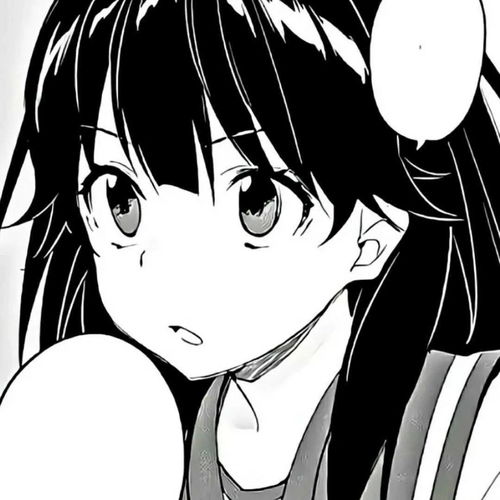  动漫头像敲多男女生黑白漫画风头像,爱不释手吖