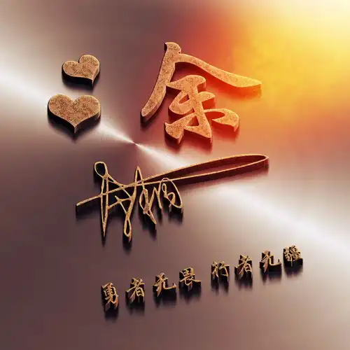  金属立体签名创意姓氏头像,您留下评论姓氏,还你专属微信头像