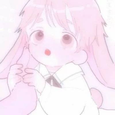  粉色系软萌的动漫女生头像