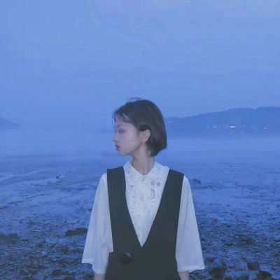  蓝色系伤感女生头像大全2020情人节qq唯美意境头像