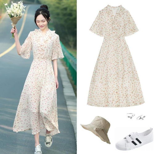  清新碎花连衣裙,甜美又减龄,充满了森系仙美的氧气少女感