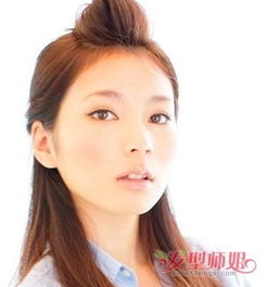  倒光刘海扎法长刘海的扎发图解发型师姐