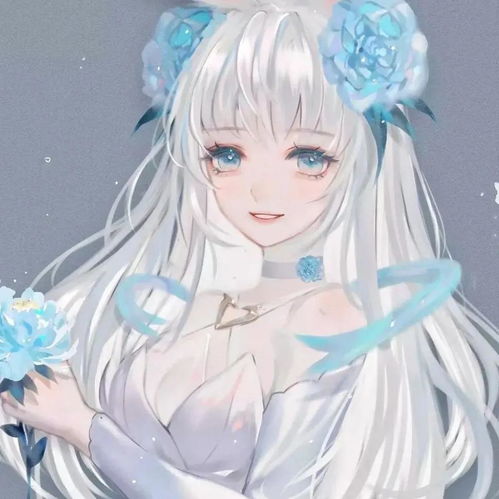蓝色系女生头像古风