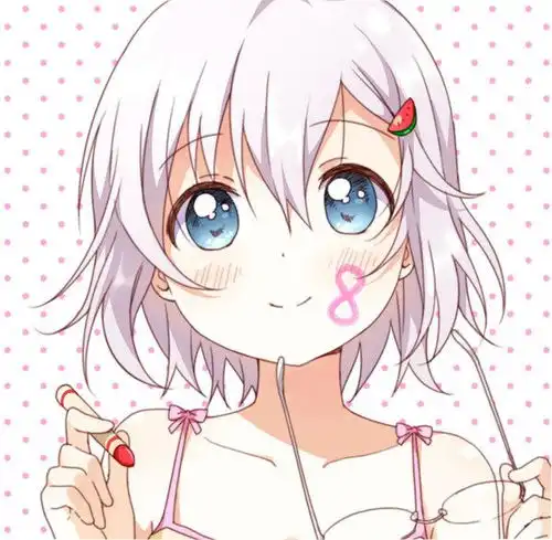  摇曳百合表情脸上有数字的