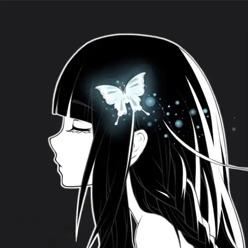  动漫情侣基友百合头像
