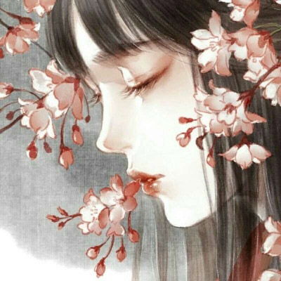  动漫头像女生古风红衣