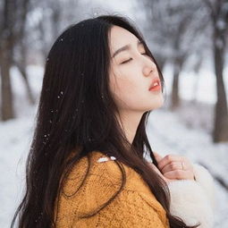 长发侧颜唯美女生头像