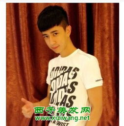  夏季阳光帅气的男生发型欣赏