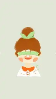  情侣壁纸呆萌卡通蒙眼女孩viainternet堆糖,美好生活研究所