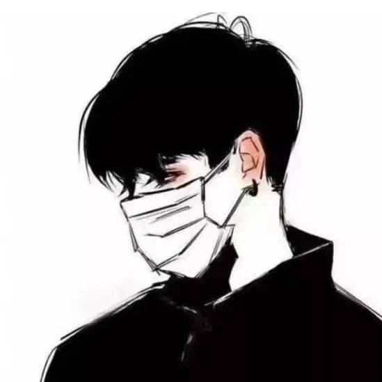 帅气动漫男生头像口罩