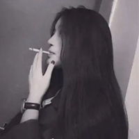  女生头像吸烟黑白黑白抽烟背影女人头像