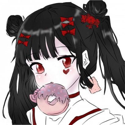  红色系动漫女生头像,这种色调是否有喜欢的呢