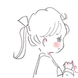  动漫简约女头可爱呆萌简单韩系女头