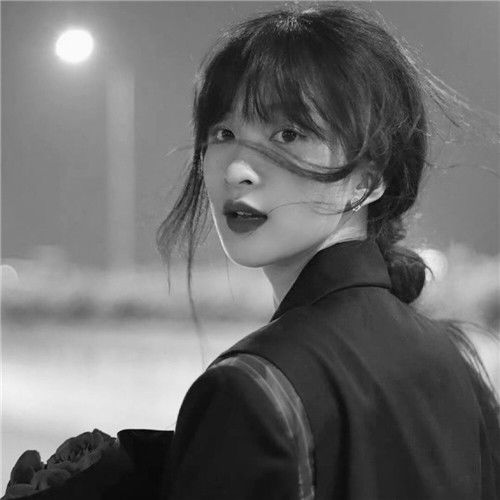  唯美女生黑白头像图片,不可错过的神秘魅力