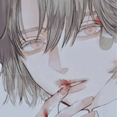  二次元手绘超酷男头