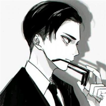  邪魅二次元男生头像,触摸不到的邪魅看看就行了