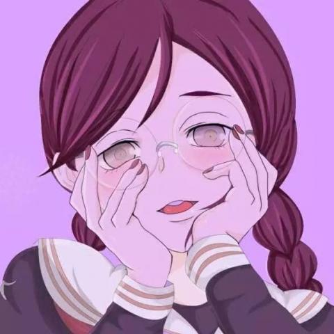 比较丧的二次元头像女