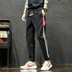  2019新款男士休闲裤潮流宽松运动裤男学生哈伦束脚裤工装裤子