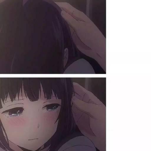  女生小清新失恋动漫头像