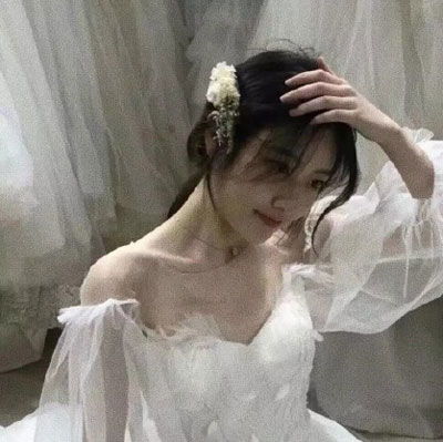  婚纱头像女生唯美穿婚纱礼服的女生头像霸气冷艳
