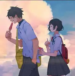  你的名字电影里面的情侣头像