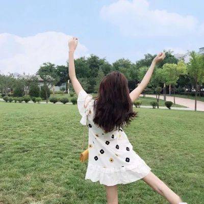  背影女头像小清新唯美女生头像