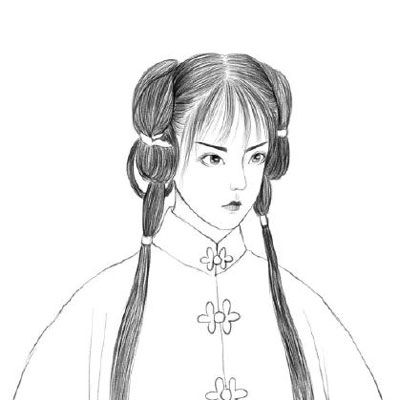  古风漫画头像女妖艳冷酷少女古风动漫头像