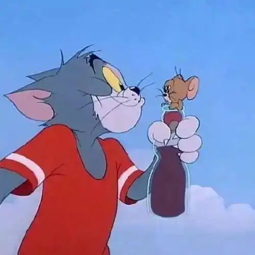  这猫和老鼠是情侣头像吗