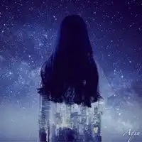  微信女生星空背影头像微信头像图片大全