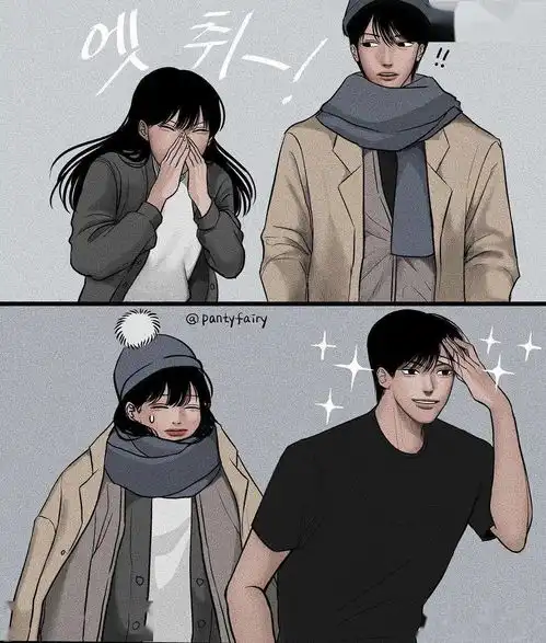  美女插画师笔下和男朋友那些污色羞甜的情侣日常,甜硬了
