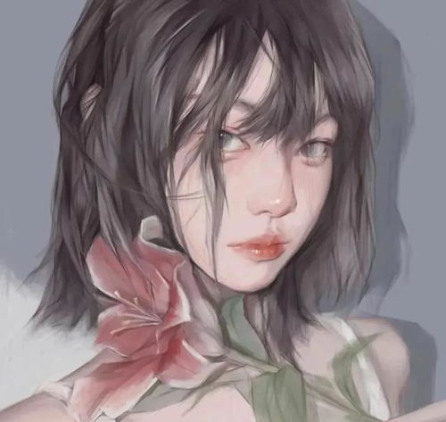  可爱短发女孩头像