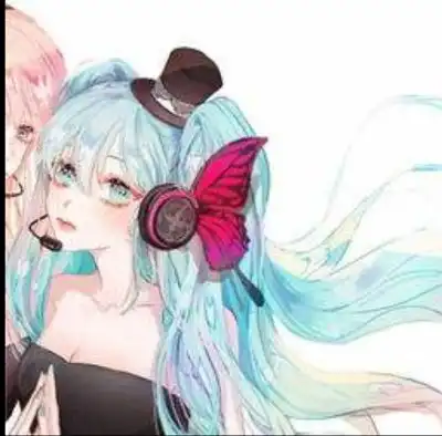 二次元的情侣头像分开两