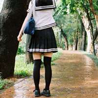  清纯女生头像穿校服的裙摆微信头像图片大全